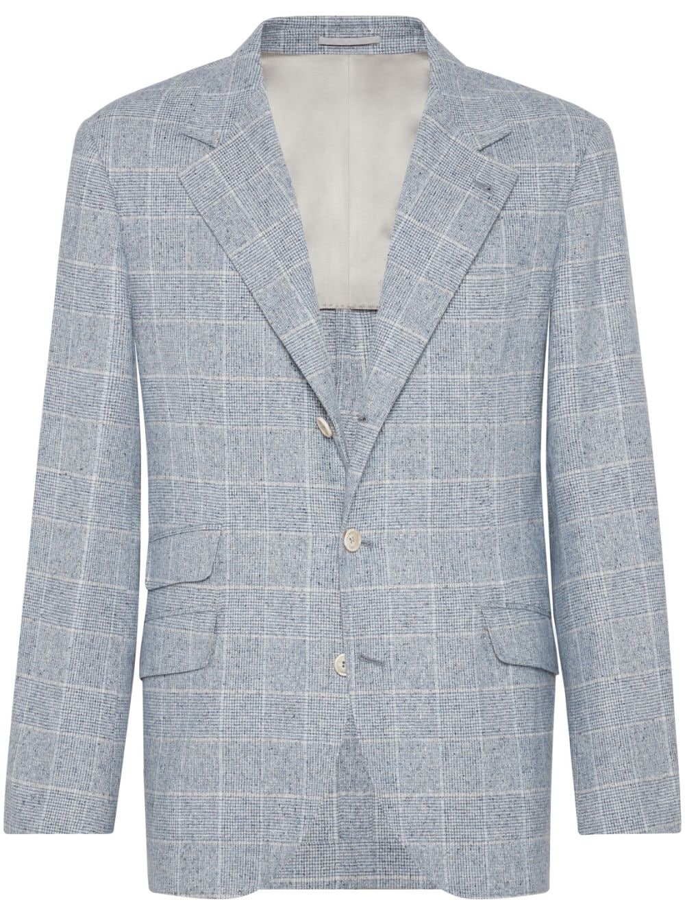 BRUNELLO CUCINELLI PRINCE OF WALES DECONSTRUCTED JACKET