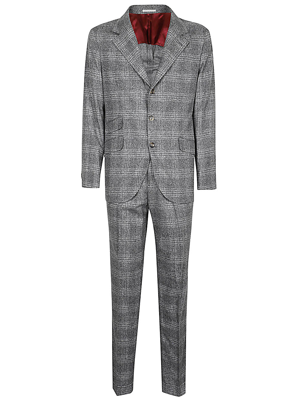 BRUNELLO CUCINELLI Elegant Wool-Silk Blend Gray Suit