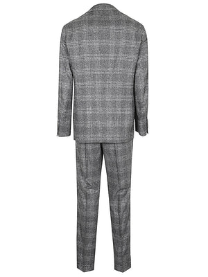 BRUNELLO CUCINELLI Elegant Wool-Silk Blend Gray Suit