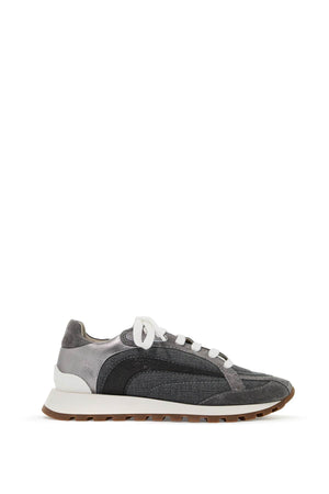 BRUNELLO CUCINELLI SUEDE Sneaker WITH PRECIOUS DETAILS