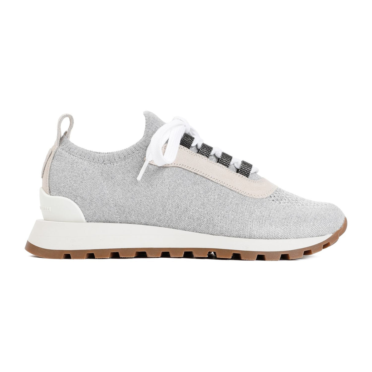 BRUNELLO CUCINELLI Grey Textile Sneakers for Women - SS24 Collection