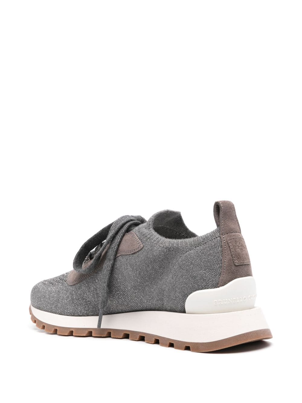 BRUNELLO CUCINELLI Grey Textile Sneakers for Women - SS24 Collection