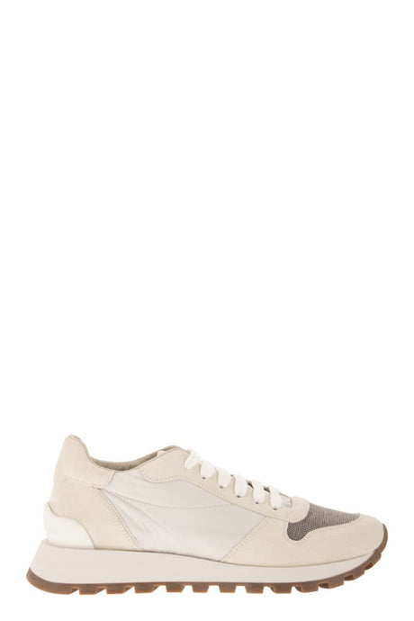 BRUNELLO CUCINELLI Color-Block Panelled Lace-Up Sneaker for Women