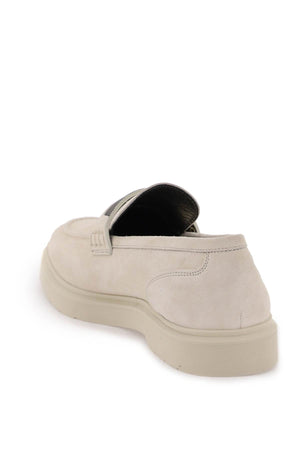 BRUNELLO CUCINELLI Nude & Neutral Suede Loafers with 2cm Heel for Women - SS24 Collection