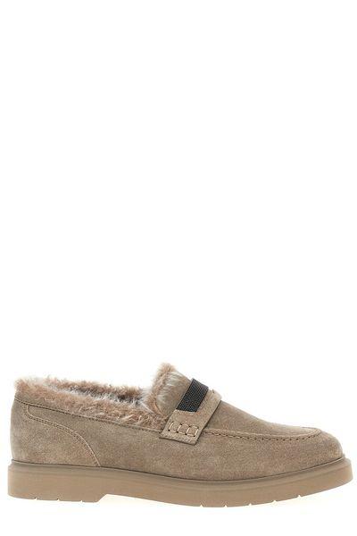 BRUNELLO CUCINELLI Elegant Calfskin Moccasins for Women