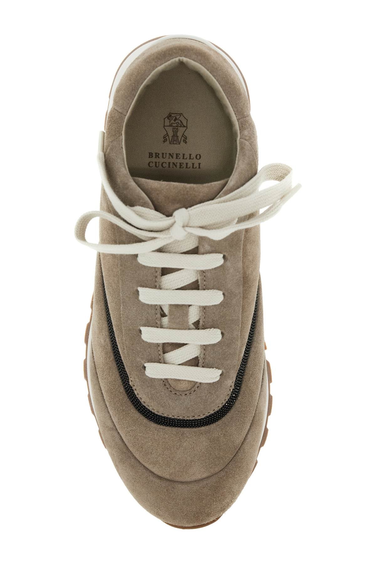 BRUNELLO CUCINELLI Wool Sneakers with Luxurious Stripe Design