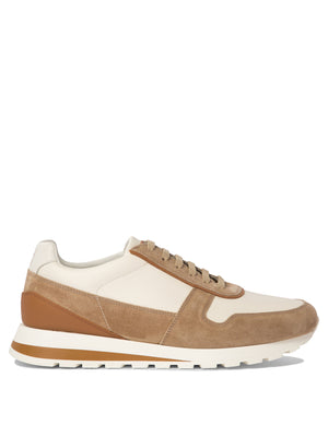 BRUNELLO CUCINELLI Elegant Leather and Suede Sneakers