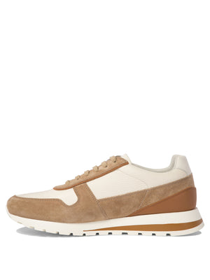 BRUNELLO CUCINELLI Elegant Leather and Suede Sneakers