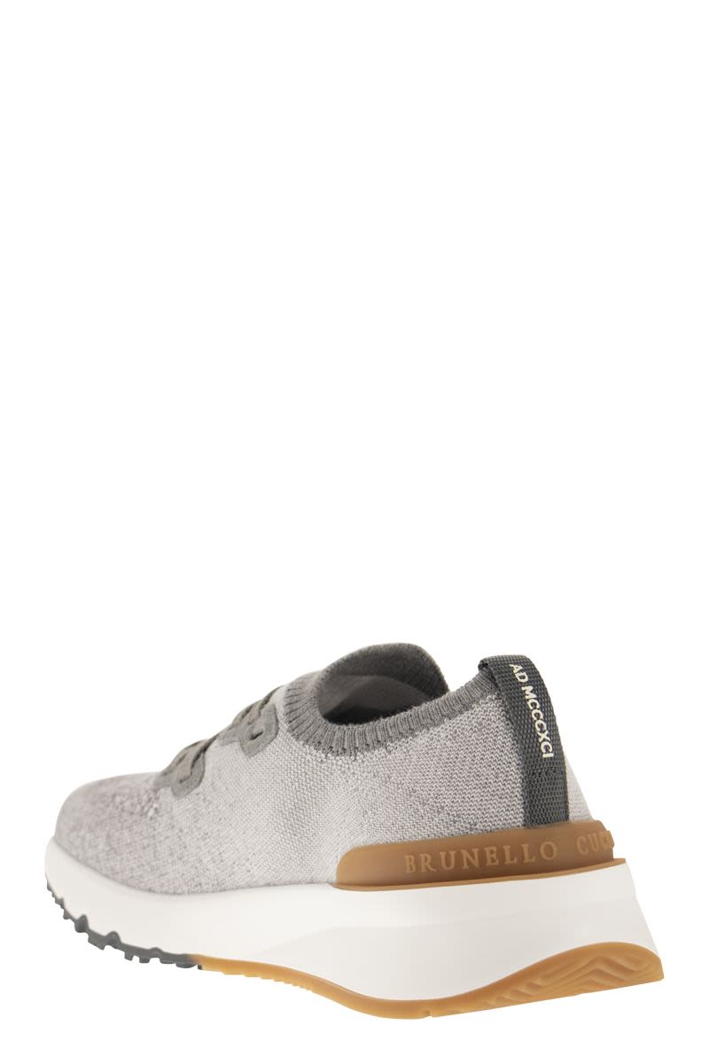 BRUNELLO CUCINELLI Lightweight Chinè Cotton Knit Runners for Men