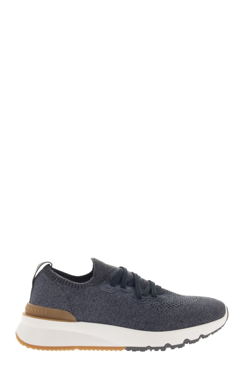 BRUNELLO CUCINELLI Lightweight Chinè Cotton Knit Runners for Men