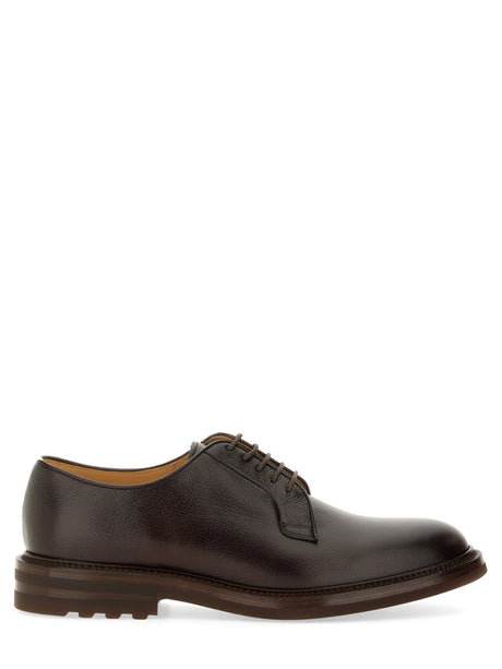 BRUNELLO CUCINELLI Classic Leather Derby Dress Shoes for Men