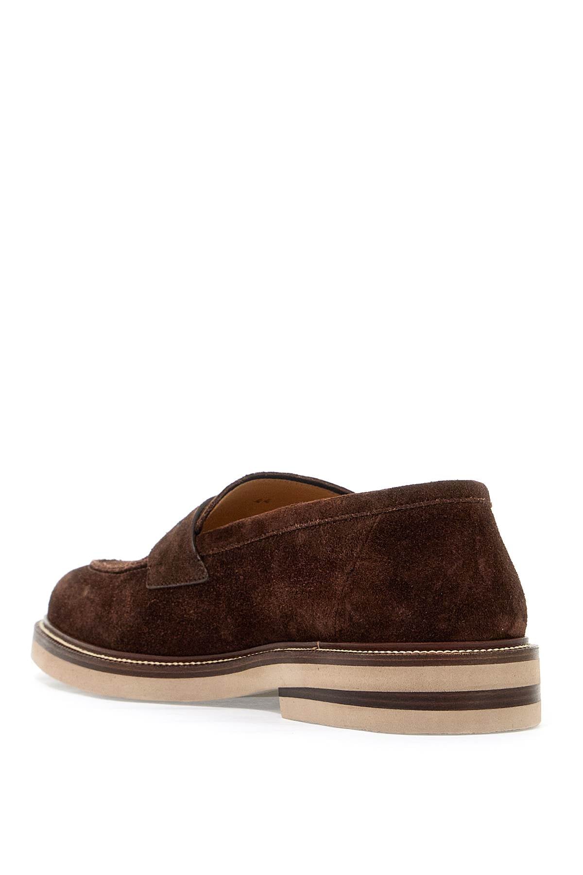 BRUNELLO CUCINELLI Luxury Suede Leather Loafers