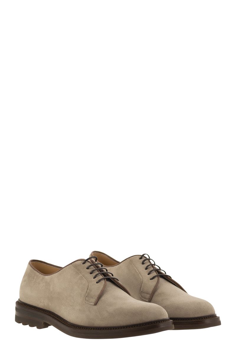 BRUNELLO CUCINELLI Timeless Suede Derby Dress Shoes