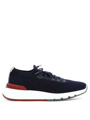 BRUNELLO CUCINELLI Refined Blue Sneakers for Men