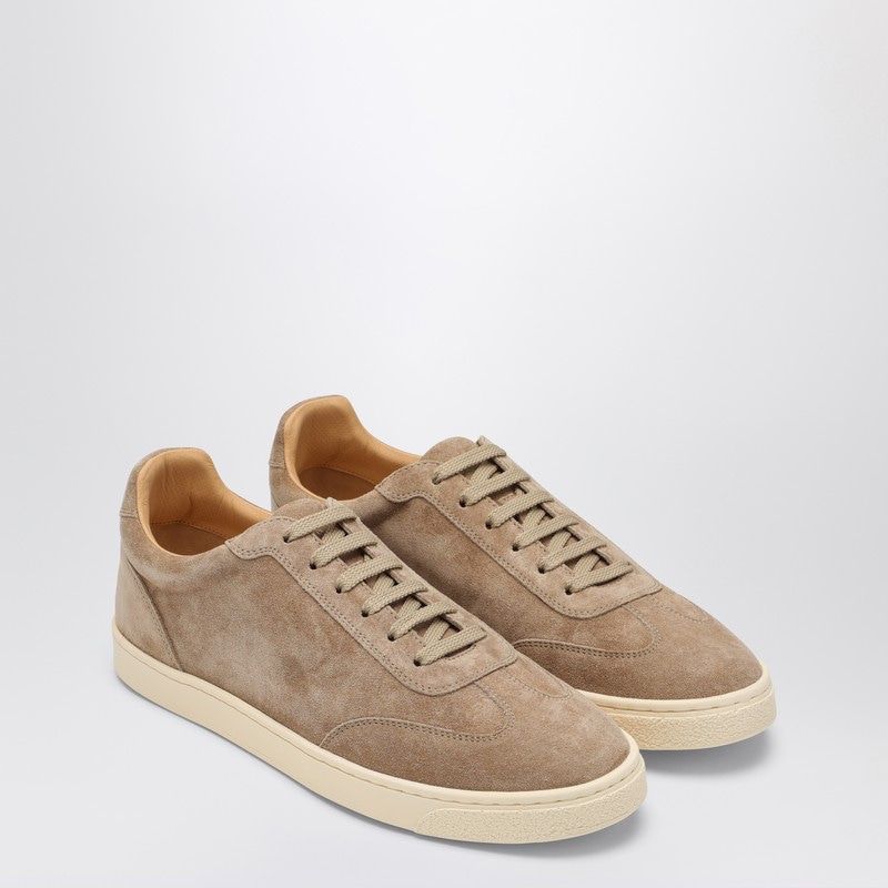 BRUNELLO CUCINELLI Men's Beige Suede Sneakers - FW24 Collection