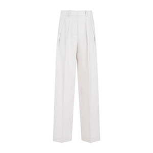 THEORY Luxurious Nude Double Pleat Pants for Women