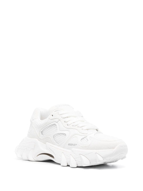 BALMAIN Optic White Low Top Sneakers for Women (2024 Collection)