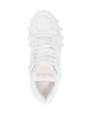 BALMAIN Optic White Low Top Sneakers for Women (2024 Collection)