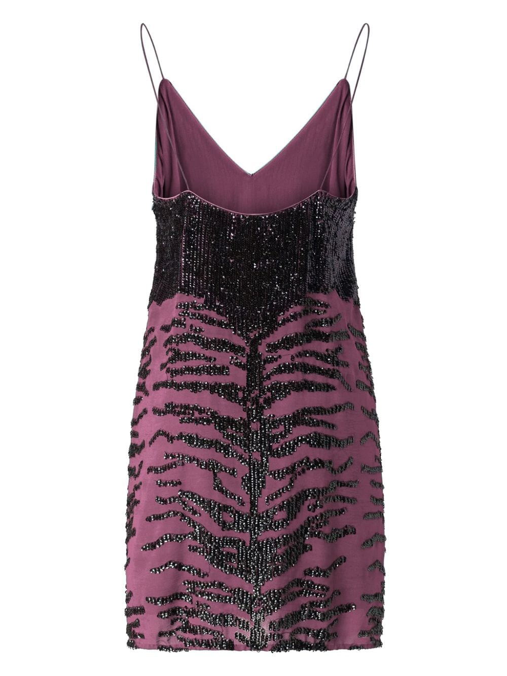 PINKO V-Neck Sequin Mini Dress