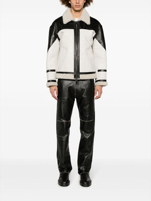 NEIL BARRETT White Fur-lined Jacket for Men - FW23 Collection