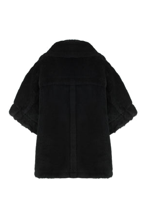 MAX MARA Vegan Fur Jacket with Asymmetric Closure