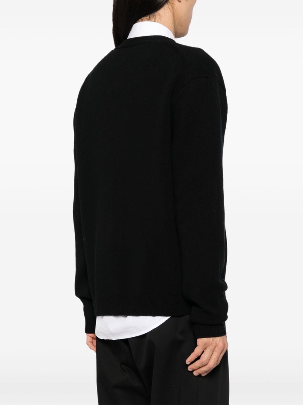 MAISON KITSUNÉ Fox Head Wool Cardigan