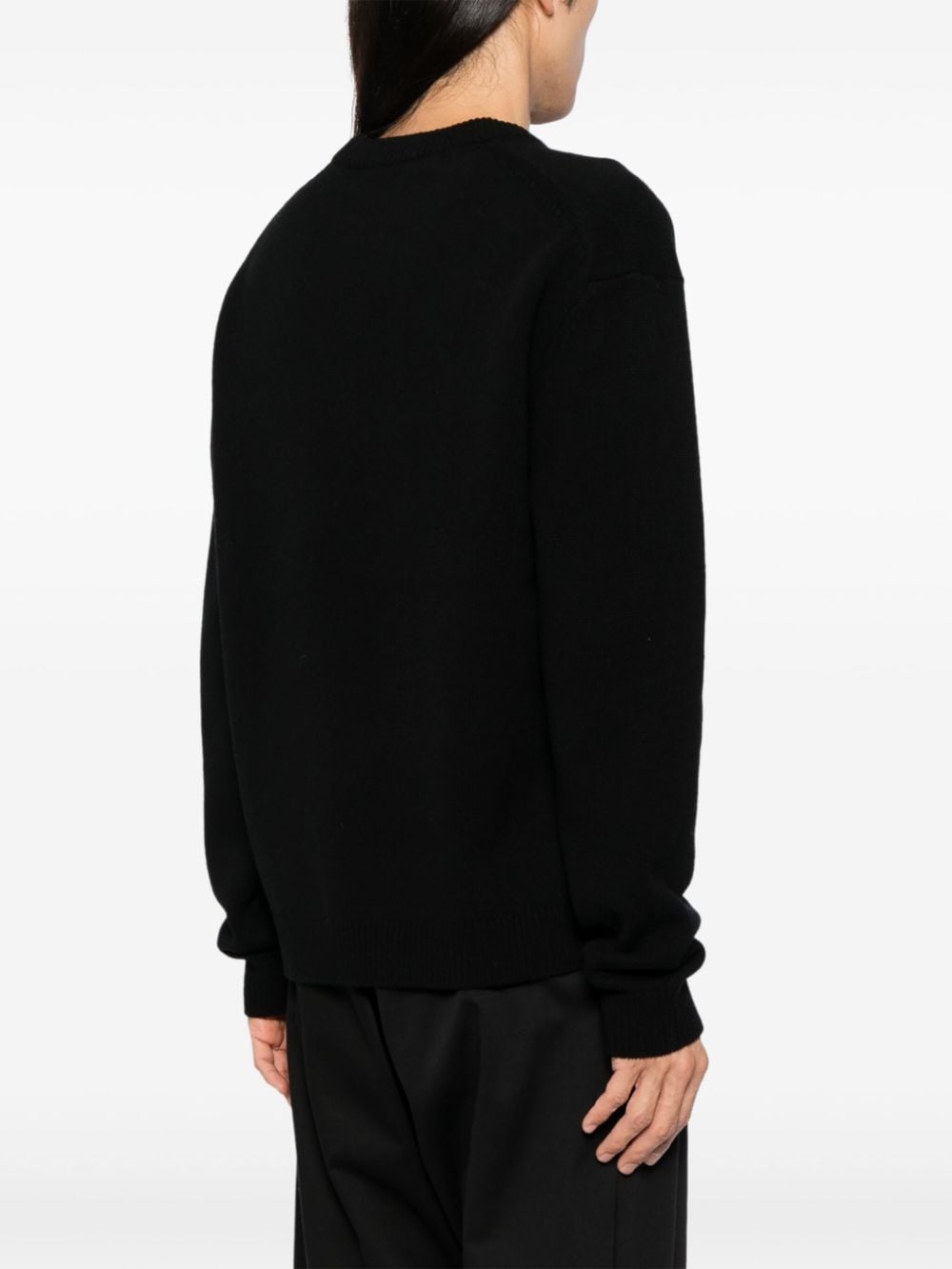 MAISON KITSUNÉ Fox Head Wool Crew Jumper for Men - Fall/Winter 2024