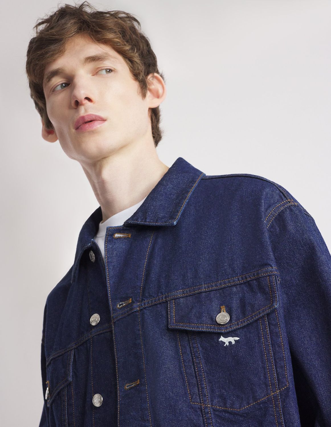 MAISON KITSUNÉ Men's Classic Trucker Jacket