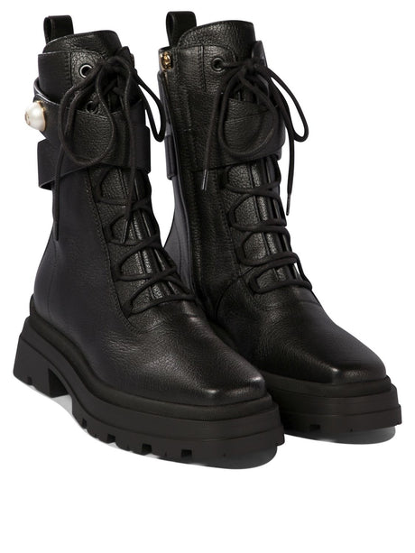 JIMMY CHOO Elegant Combat Boots 45