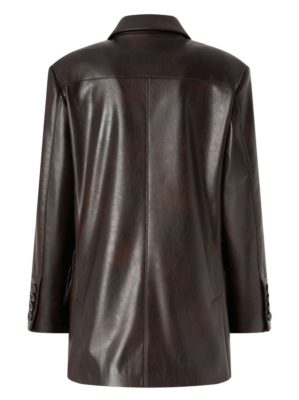 PINKO Faux Leather Button-Front Jacket for Women - FW24