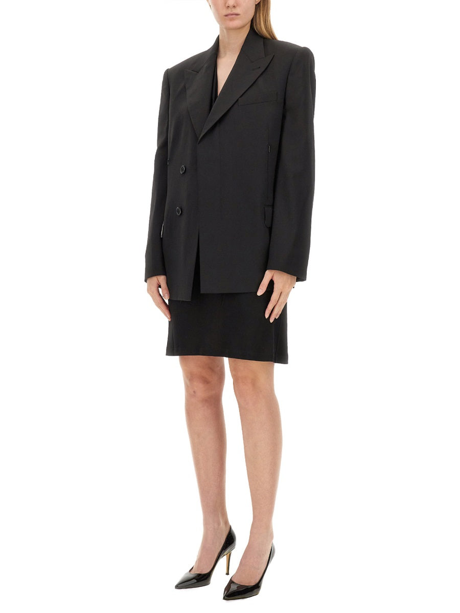 HELMUT LANG Oversized Fit Wool Jacket for Women