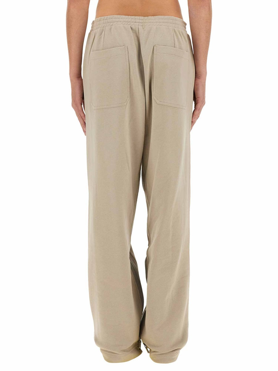 HELMUT LANG Men's Organic Cotton Jogging Pants with Zipper - Size L