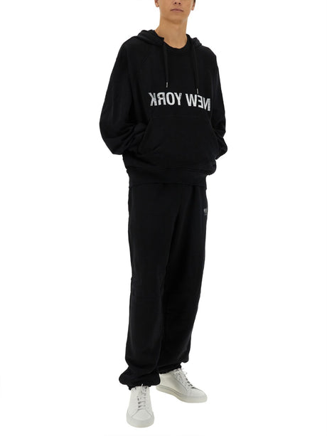 HELMUT LANG Oversized Cotton Logo Sweatshirt