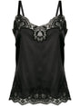 DOLCE & GABBANA Elegant Black Lace Camisole Top