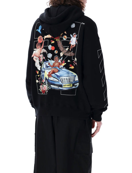 OFF-WHITE Fresco Arrow Hoodie for Men - Spring Summer 25