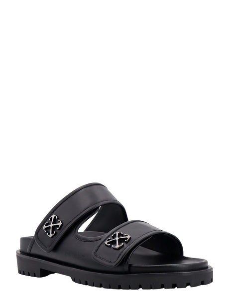 OFF-WHITE Sleek Leather Sandals