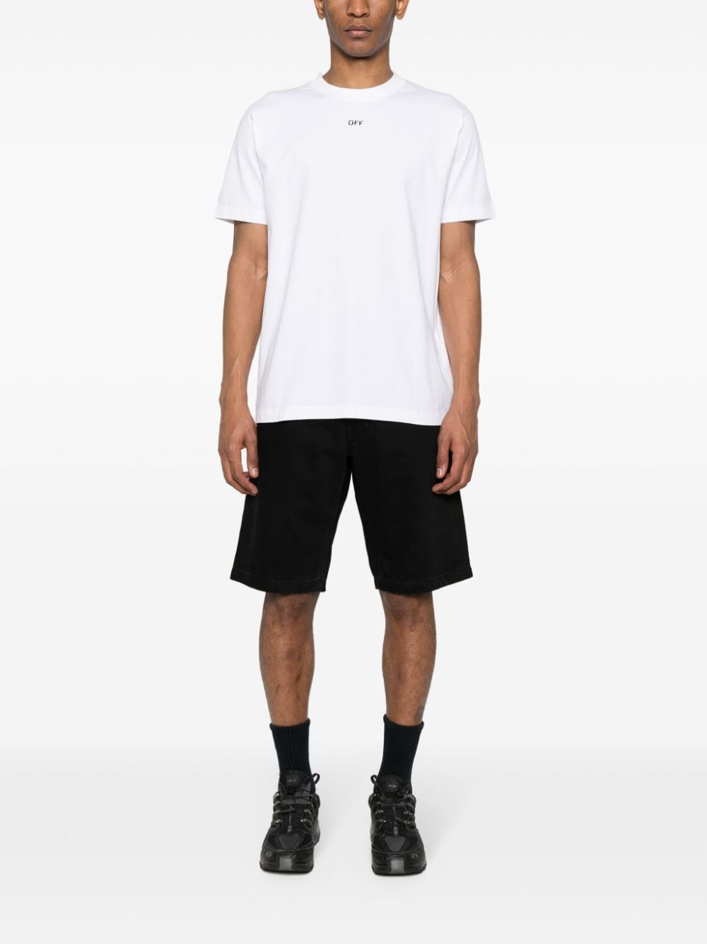 OFF-WHITE Stamped Monochrome Slim Tee