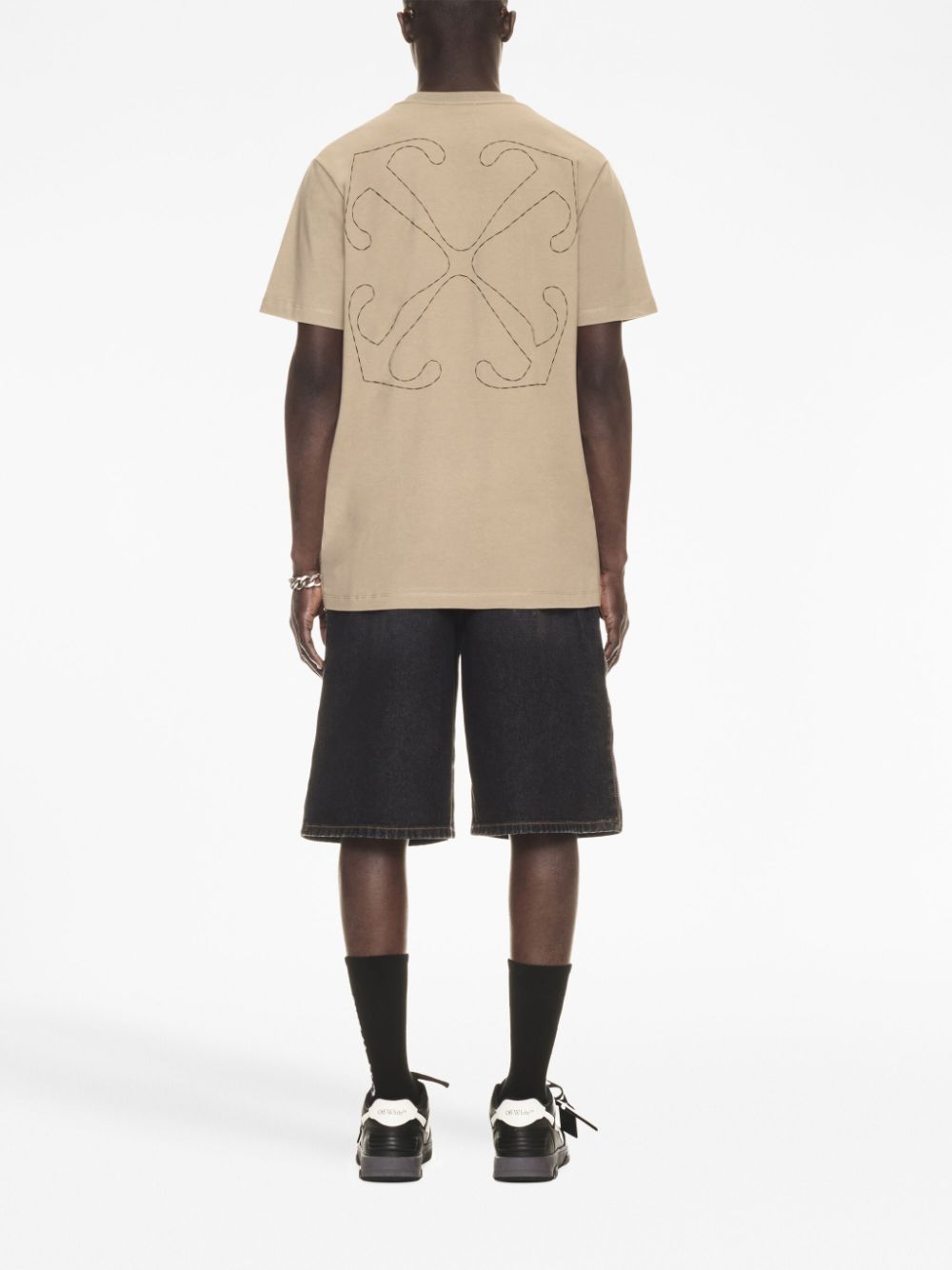 OFF-WHITE Men's FW23 Cotton T-Shirt in Neutral Color