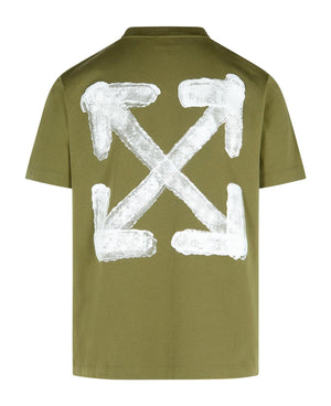 OFF-WHITE Slim Fit Spray Arrow Short Sleeve Tee