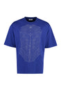 OFF-WHITE Blue Embroidered T-Shirt for Men - SS23 Collection