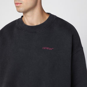 OFF-WHITE Crewneck Sweatshirt with Bold Logo Print