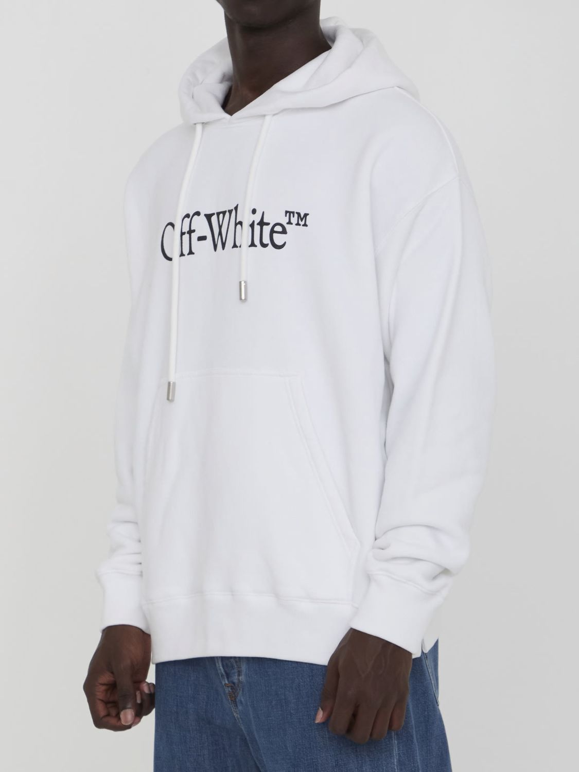 OFF-WHITE Áo Hoodie Skate Khổ Lớn Phong Cách Sách - Thu/Đông 2024