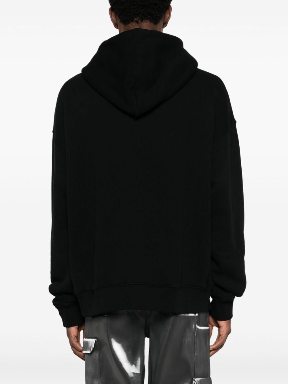 OFF-WHITE Urban Chic Black Logo Hoodie