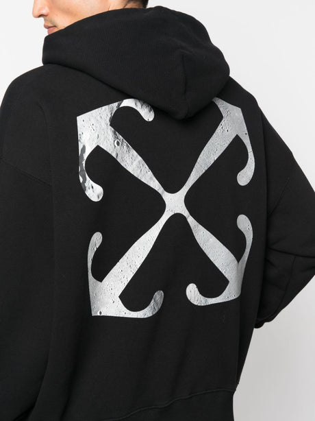 OFF-WHITE Classic Logo Cotton Hoodie for Men