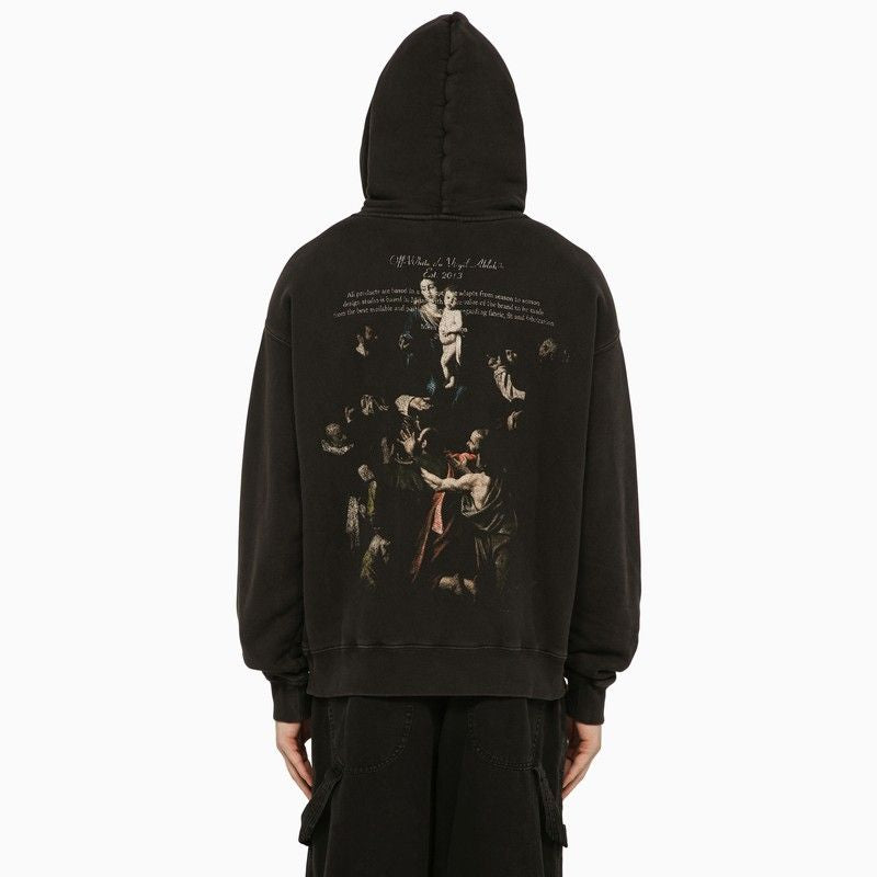 Áo Hoodie Trắng Có In Hình Caravaggio Cho Nam