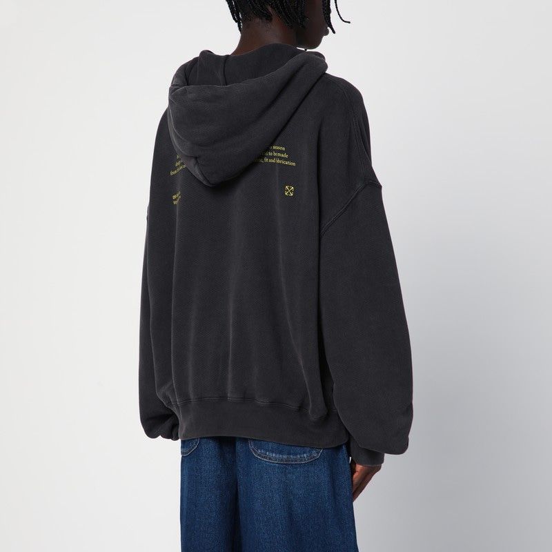 Áo Hoodie Đen Oversized In Logo