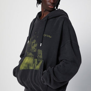 Áo Hoodie Đen Oversized In Logo