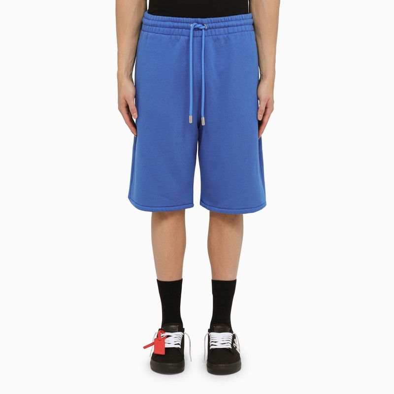 OFF-WHITE Nautical Blue and White Men's Fashion Shorts for 2024