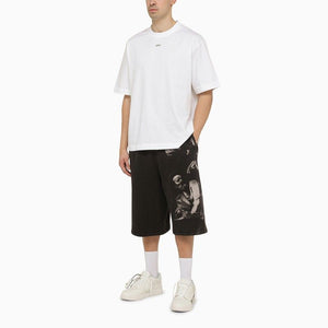 OFF-WHITE Graphic Black Bermuda Shorts for Men