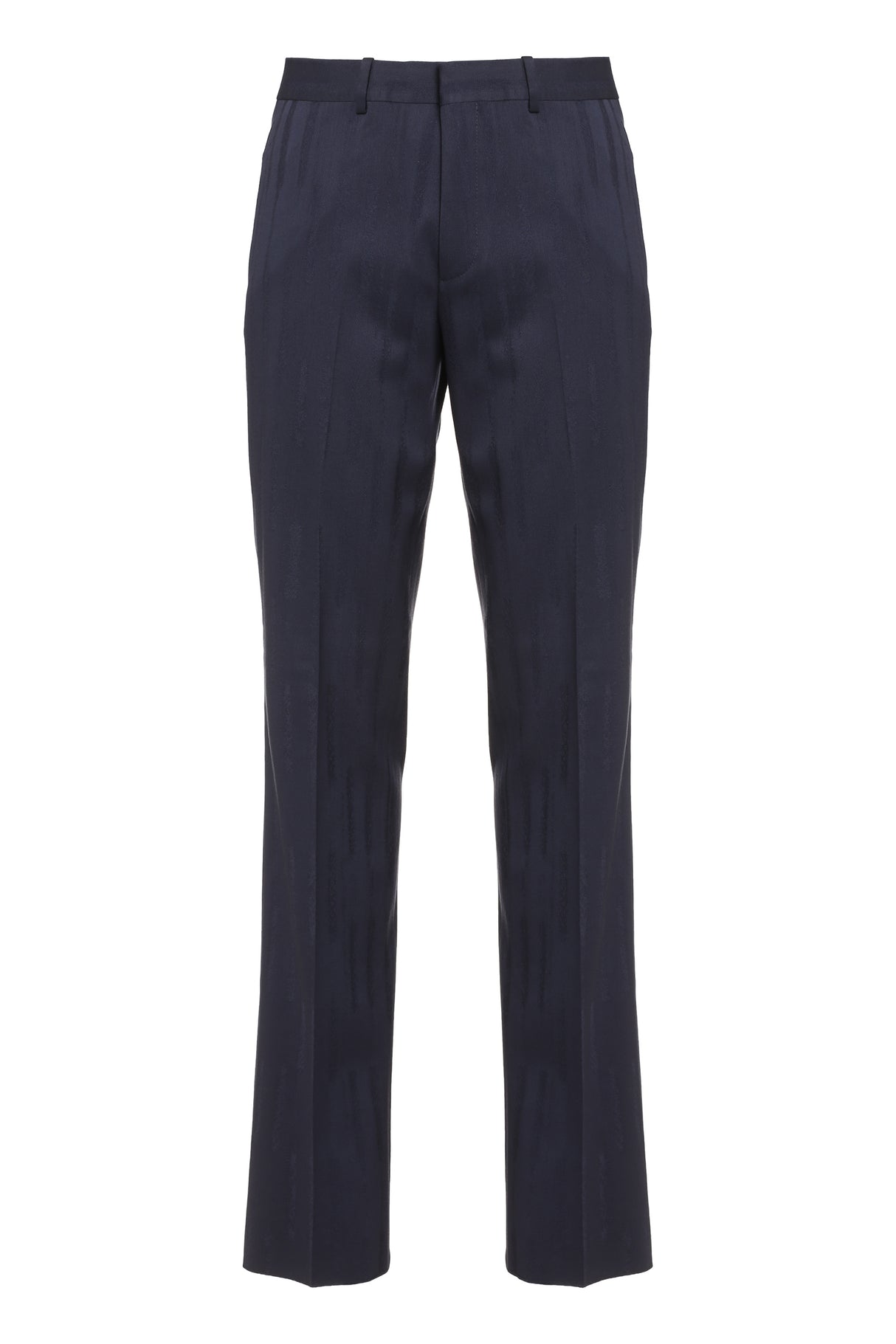 OFF-WHITE Slim Fit Tailored Trousers - Blue